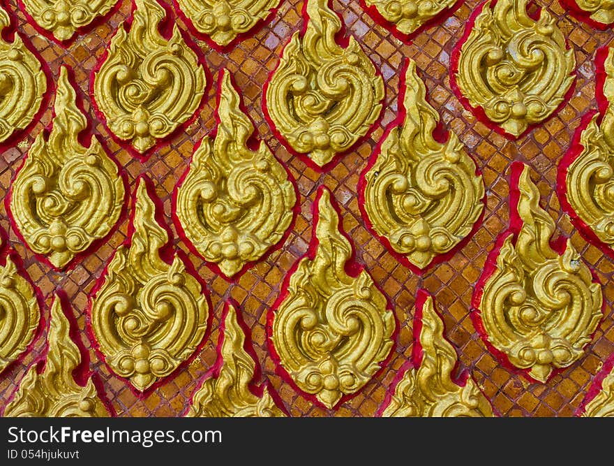 Thai art wall pattern