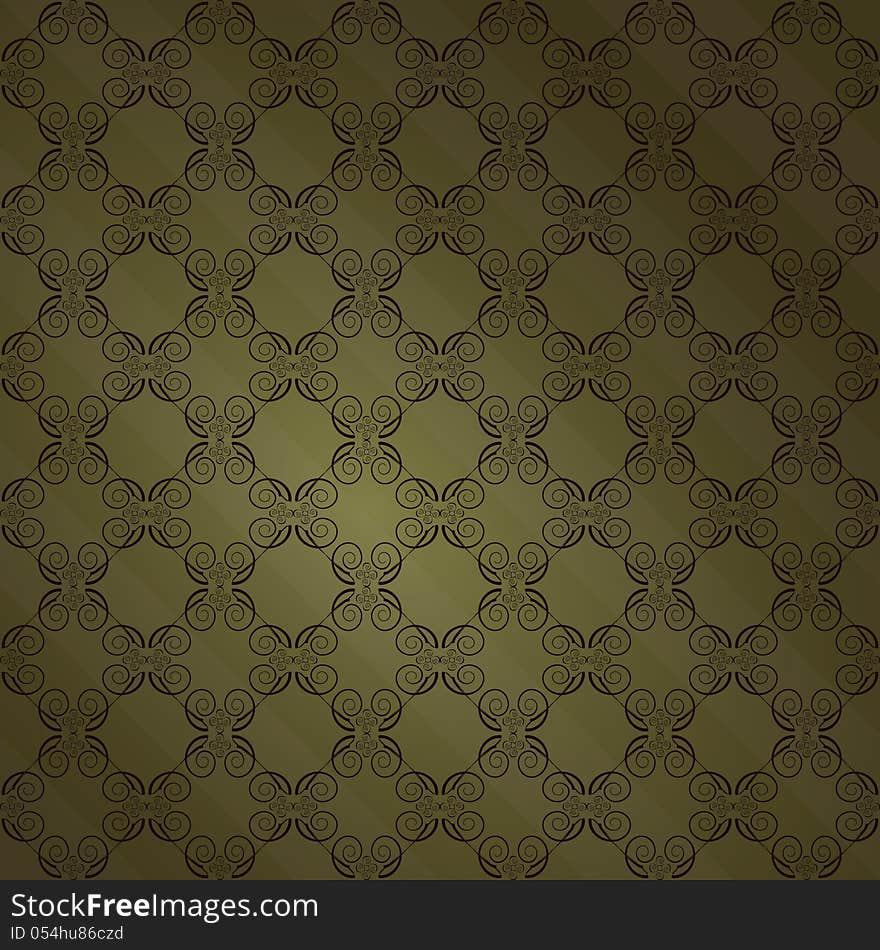 New vintage style pattern with diagonal stripes and ornament elements can use like wallpaper. New vintage style pattern with diagonal stripes and ornament elements can use like wallpaper