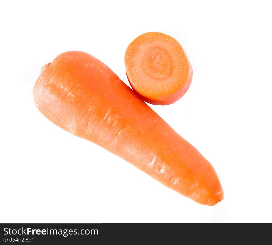 Carrots isolate on white background