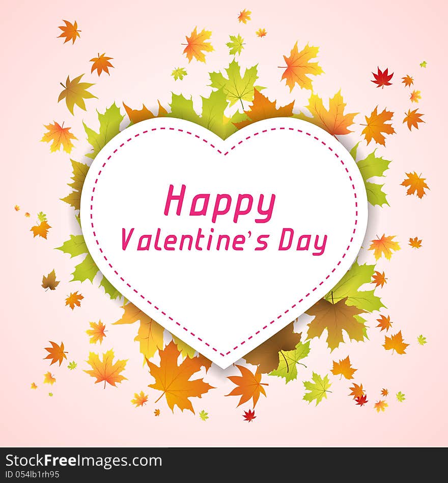 Valentines day background vector illustration