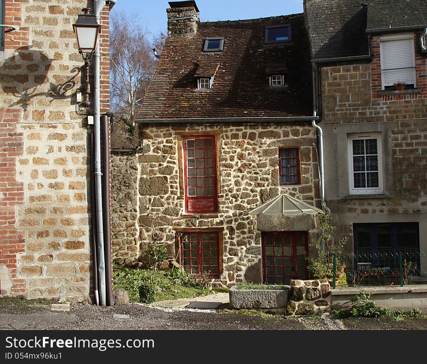 Typical stone house in Northern France. Typical stone house in Northern France