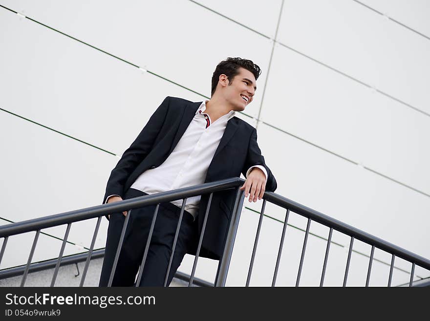 Young Businessman, In An Office Building