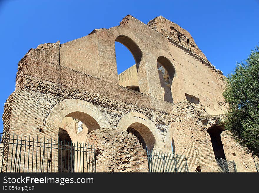 Ruin of ancient roman circus in Rome, Italy. Ruin of ancient roman circus in Rome, Italy