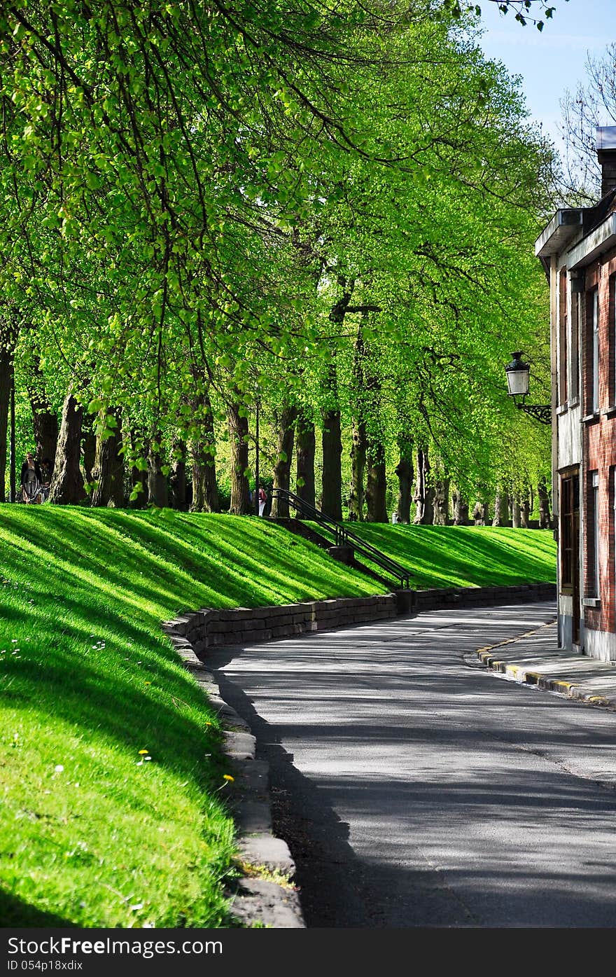 Road In Brugge, Belgium