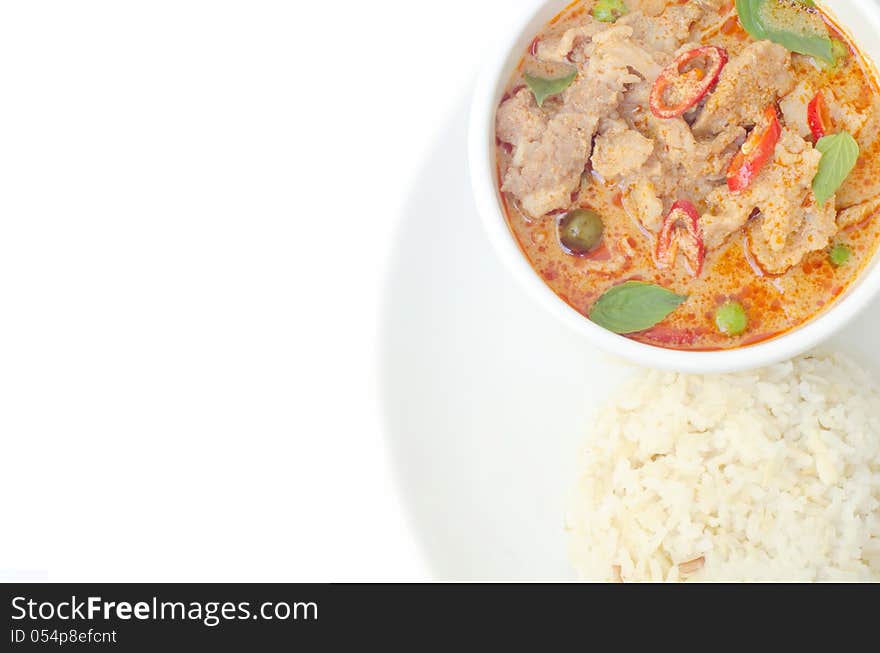 Savory curry with pork (Pa Nang). Savory curry with pork (Pa Nang)