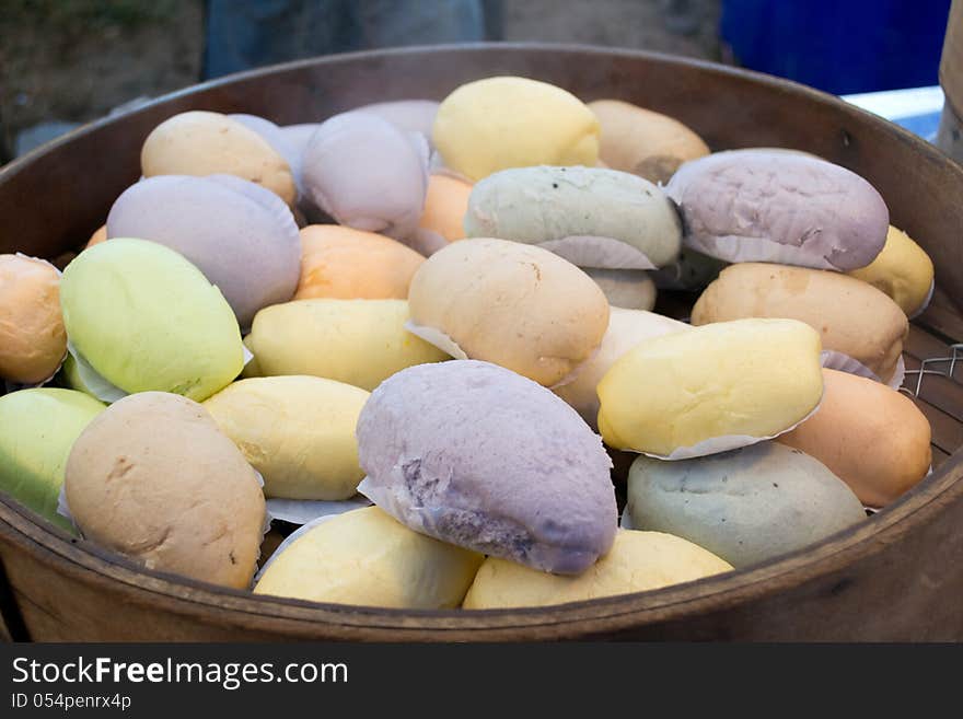 Chinese food name steamed buns