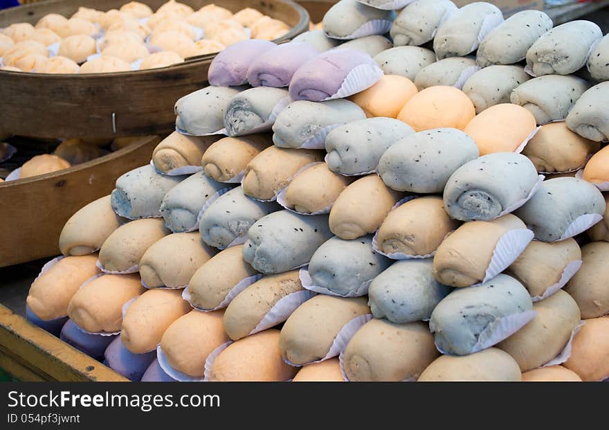 Chinese food name steamed buns