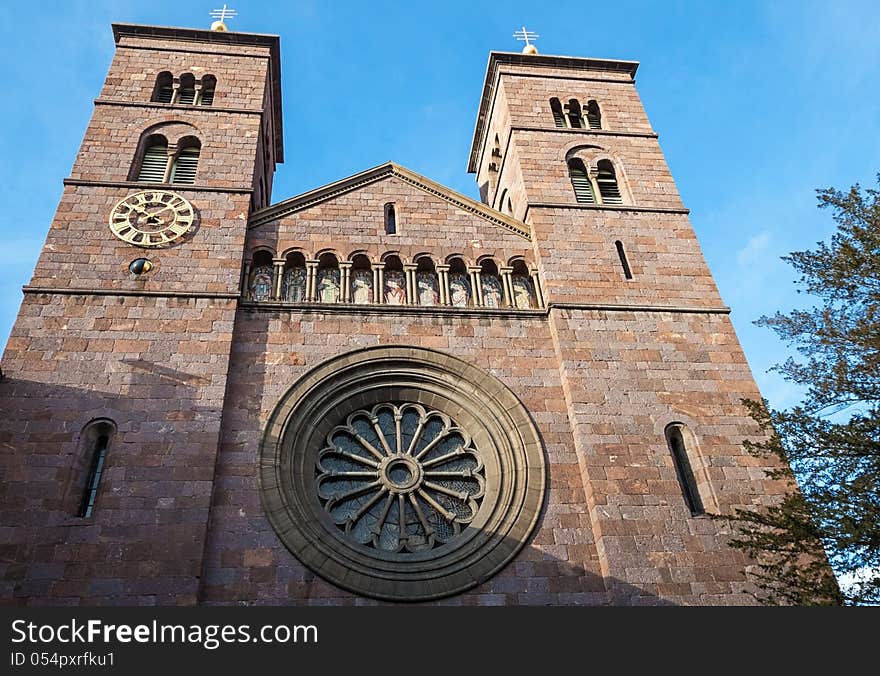 The Church of the Sacred Heart in Bolzano