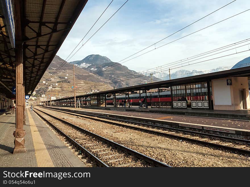 Bolzano railway station, South tyrol