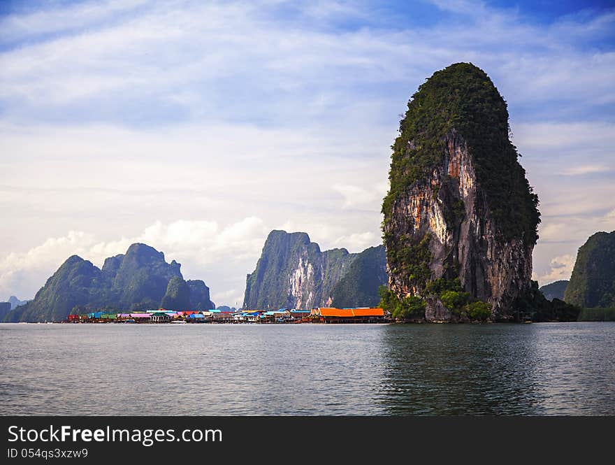 Punyee Fisherman Floating Village, Phang-gna, Southern of Thailand