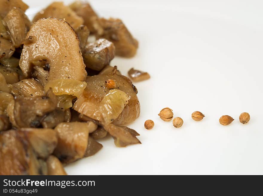 Fried mushrooms