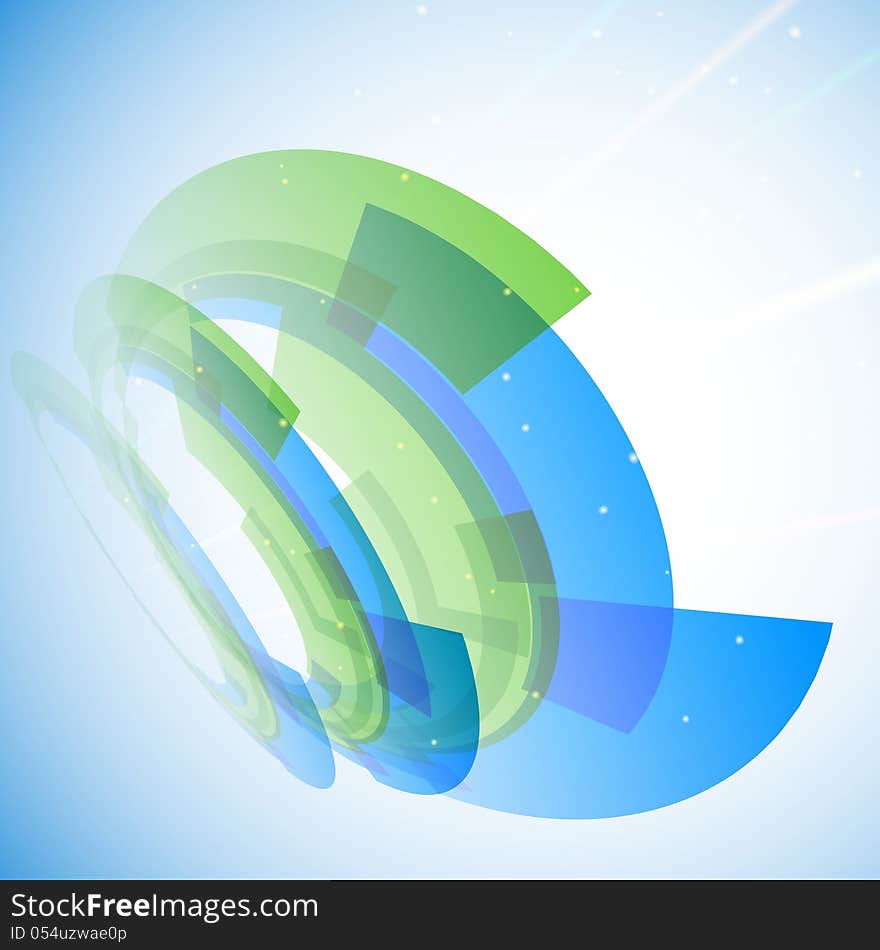 Blue And Green Abstract Background