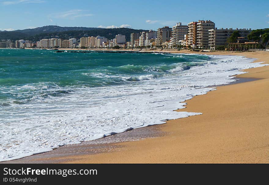 Detail of the Spanish coast (Costa Brava). Detail of the Spanish coast (Costa Brava)