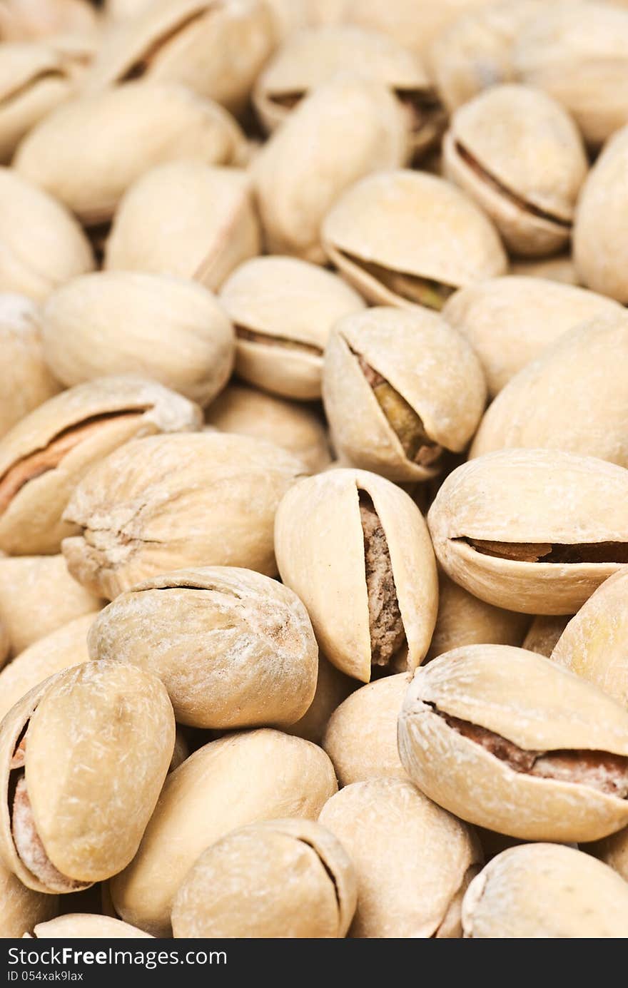 Background of many ripe pistachio, close up. Background of many ripe pistachio, close up