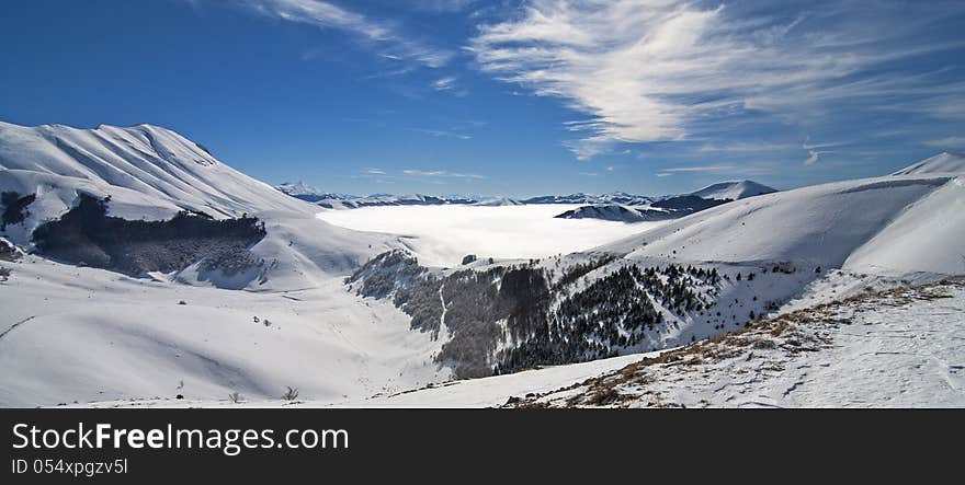 Rockies panoramic taken around sunshine village. Rockies panoramic taken around sunshine village