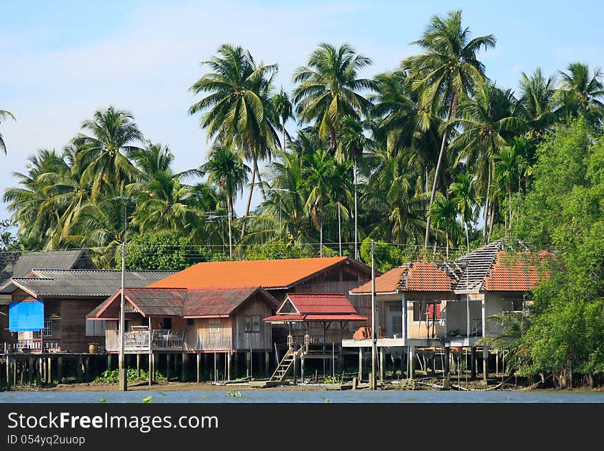 Waterfront House In Thai Style, Thailand