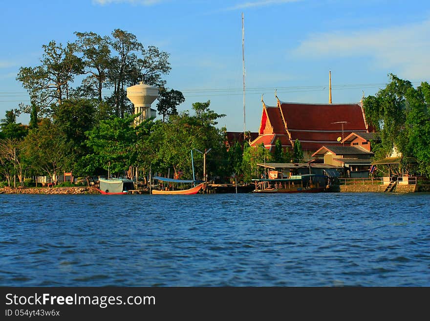 Waterfront house in thai style, Thailand