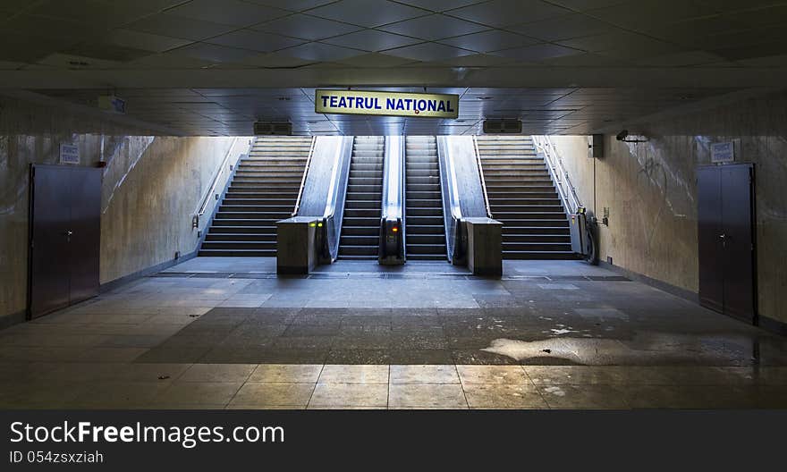 Tunnel leading to national theatre. Tunnel leading to national theatre