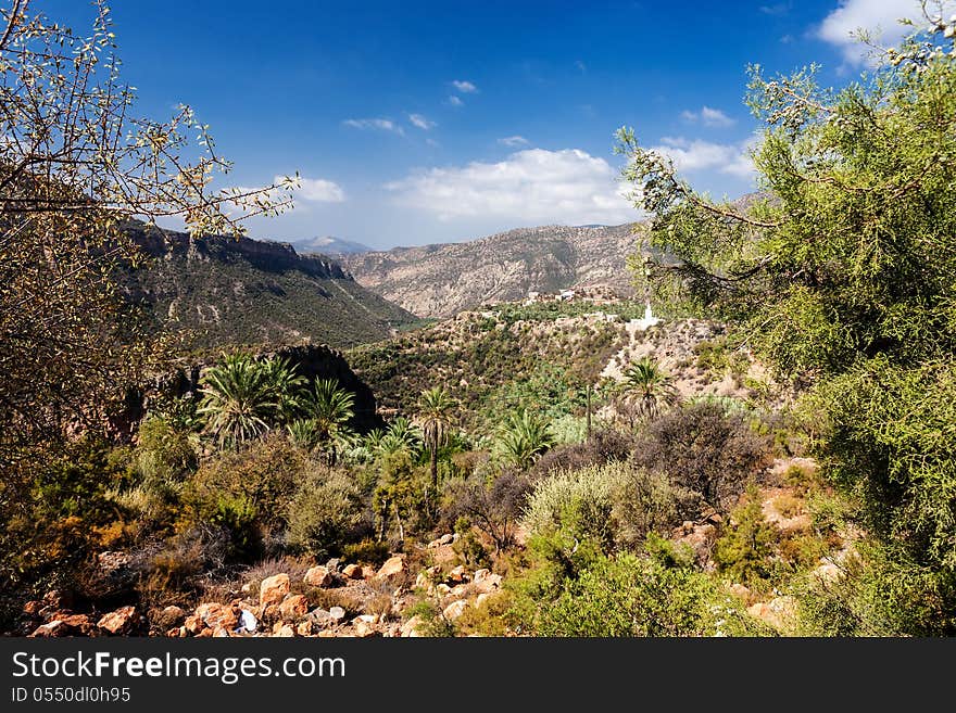 Views of the Atlas Mountains in Morocco