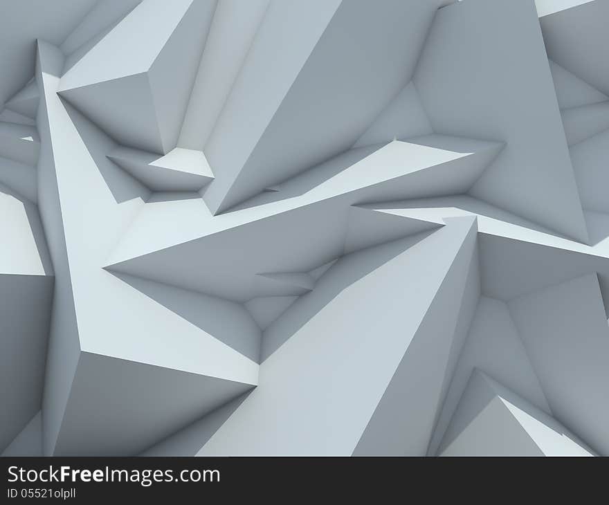 Crystallized Background. Abstract Futuristic Background.