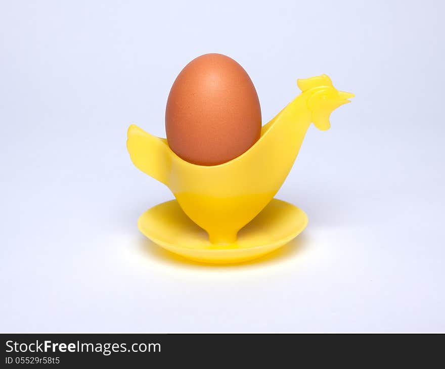 A funny retro egg holder.