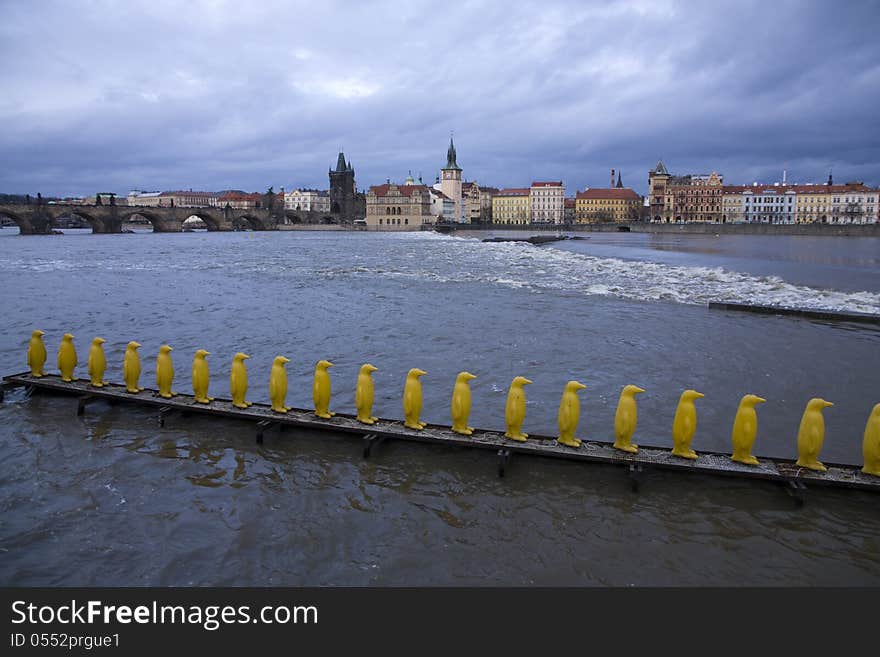 Prague waterfront