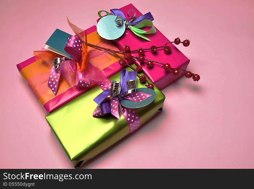 Bright Color Festive Present Gifts