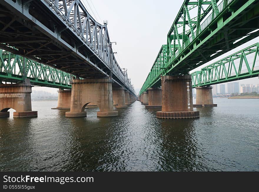 Bridge over Namhan River