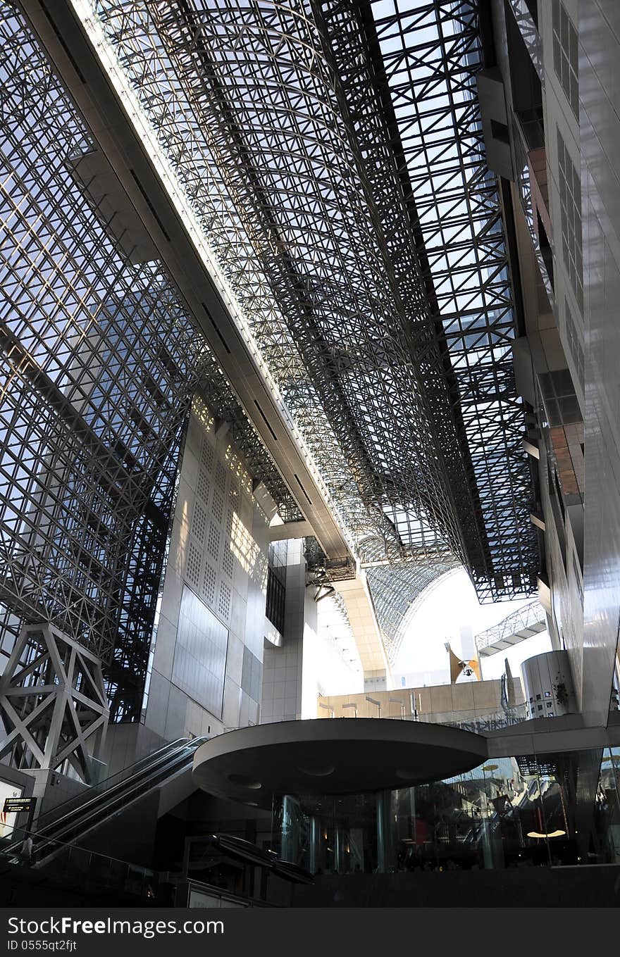 Roof of Kyoto Station, Kyoto, Japan