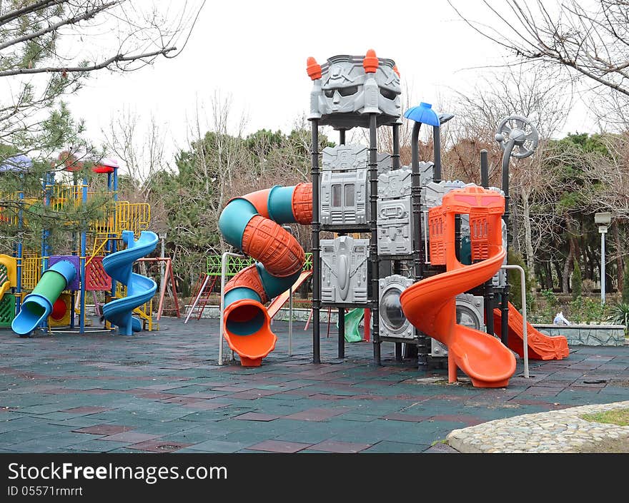 Robot Playground in park, Tehran, Iran