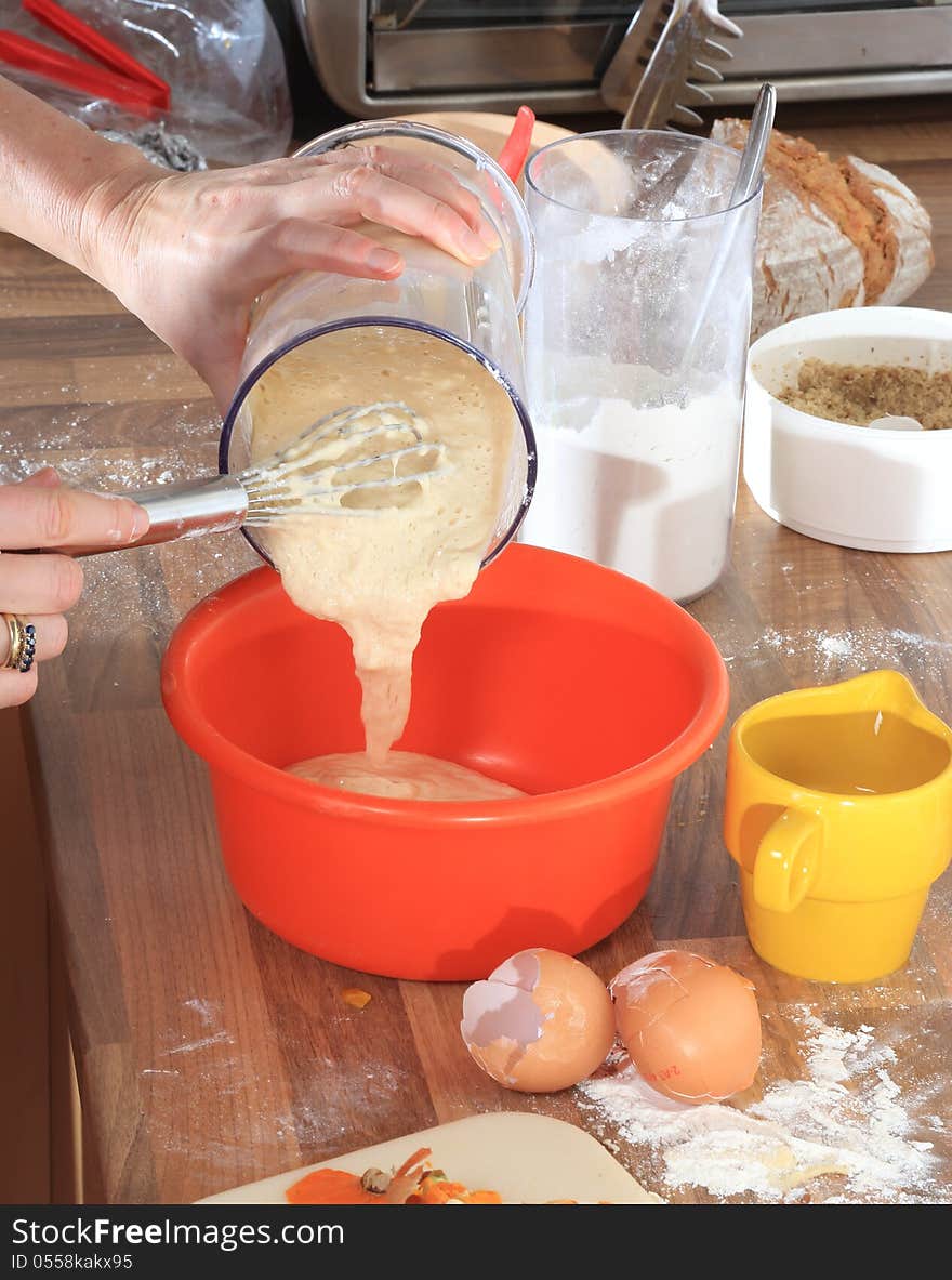 Making of Spaetzle