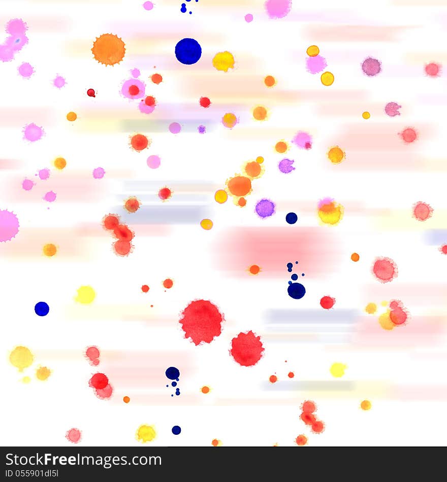 Bright background of colored spots on a white. Bright background of colored spots on a white