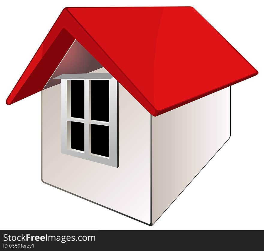 House icon illustration isolated in a simple design eps 8. House icon illustration isolated in a simple design eps 8