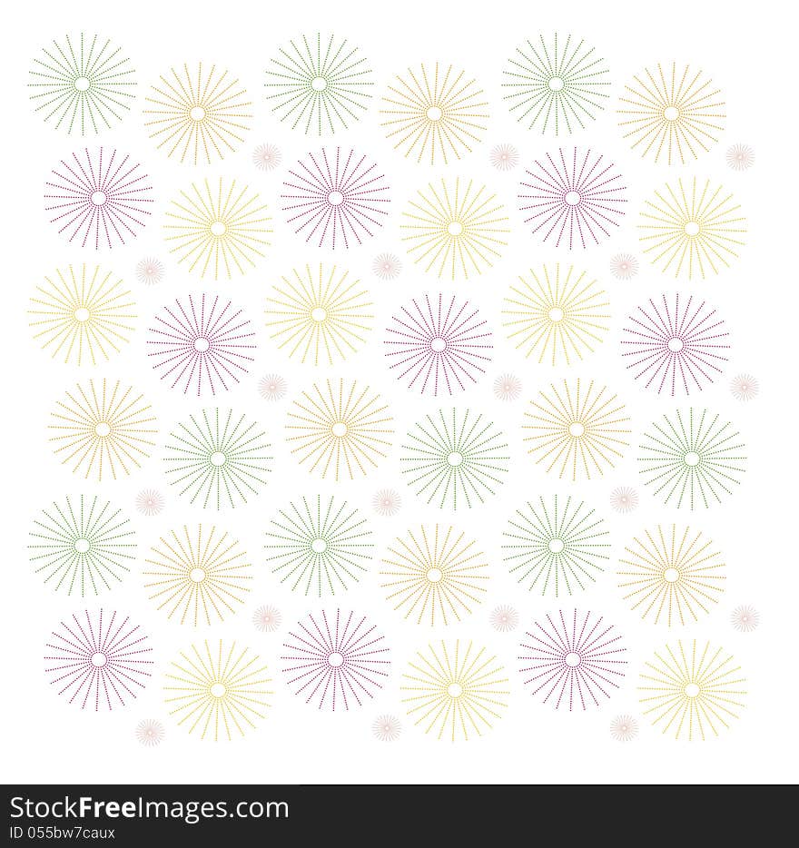 Colors flower background theme illustration