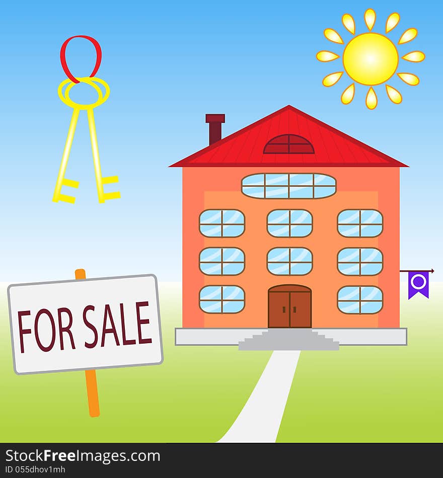 Stock Photo - House for sale