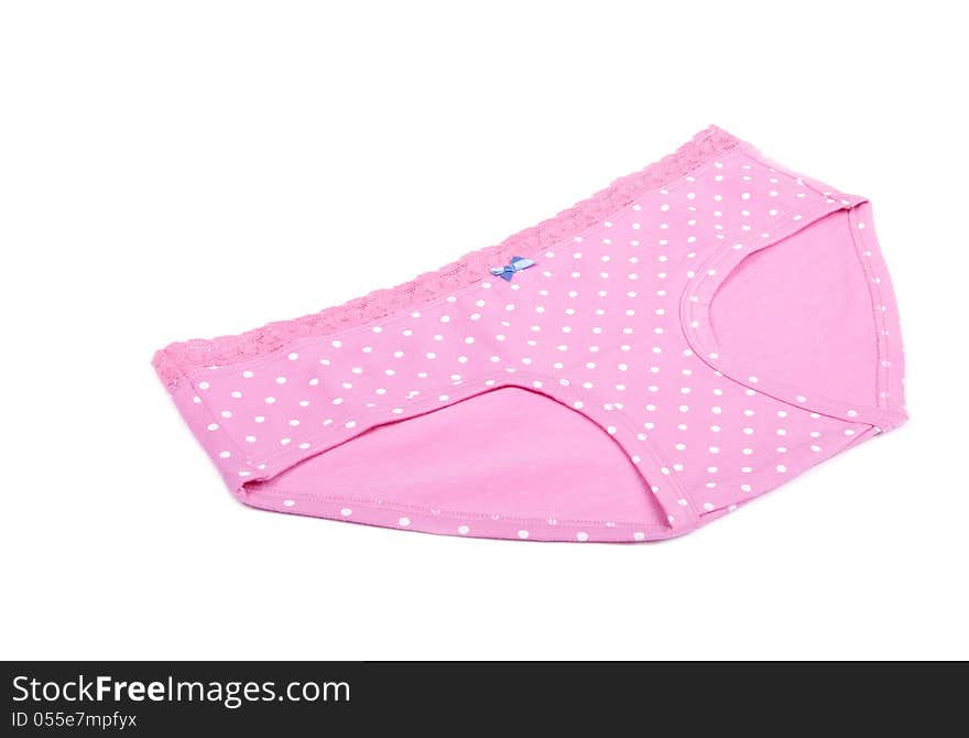 Pink Polka Dot Panties Isolated 2