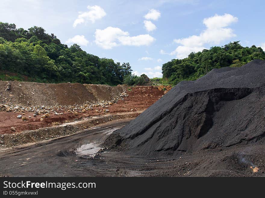 Coal Stock pile. used in the industry. Coal Stock pile. used in the industry.