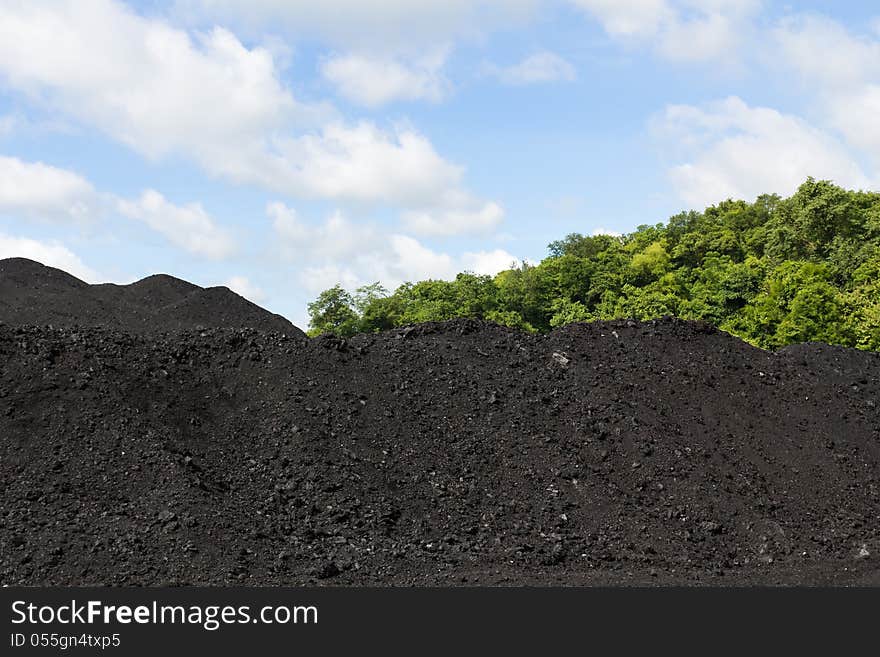 Stockpile of coal