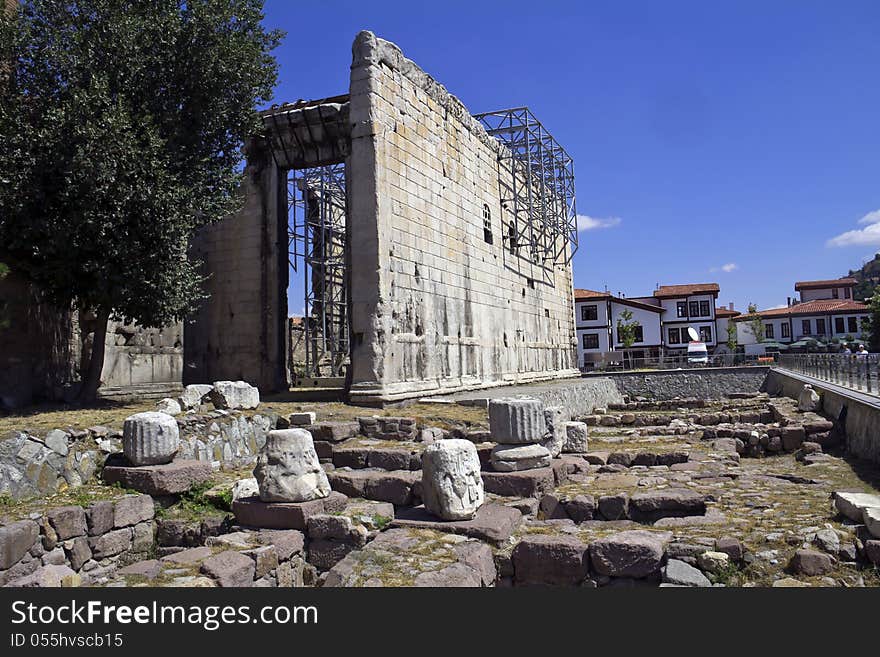 Roamn Ruins in Ankara, Turkey. Roamn Ruins in Ankara, Turkey