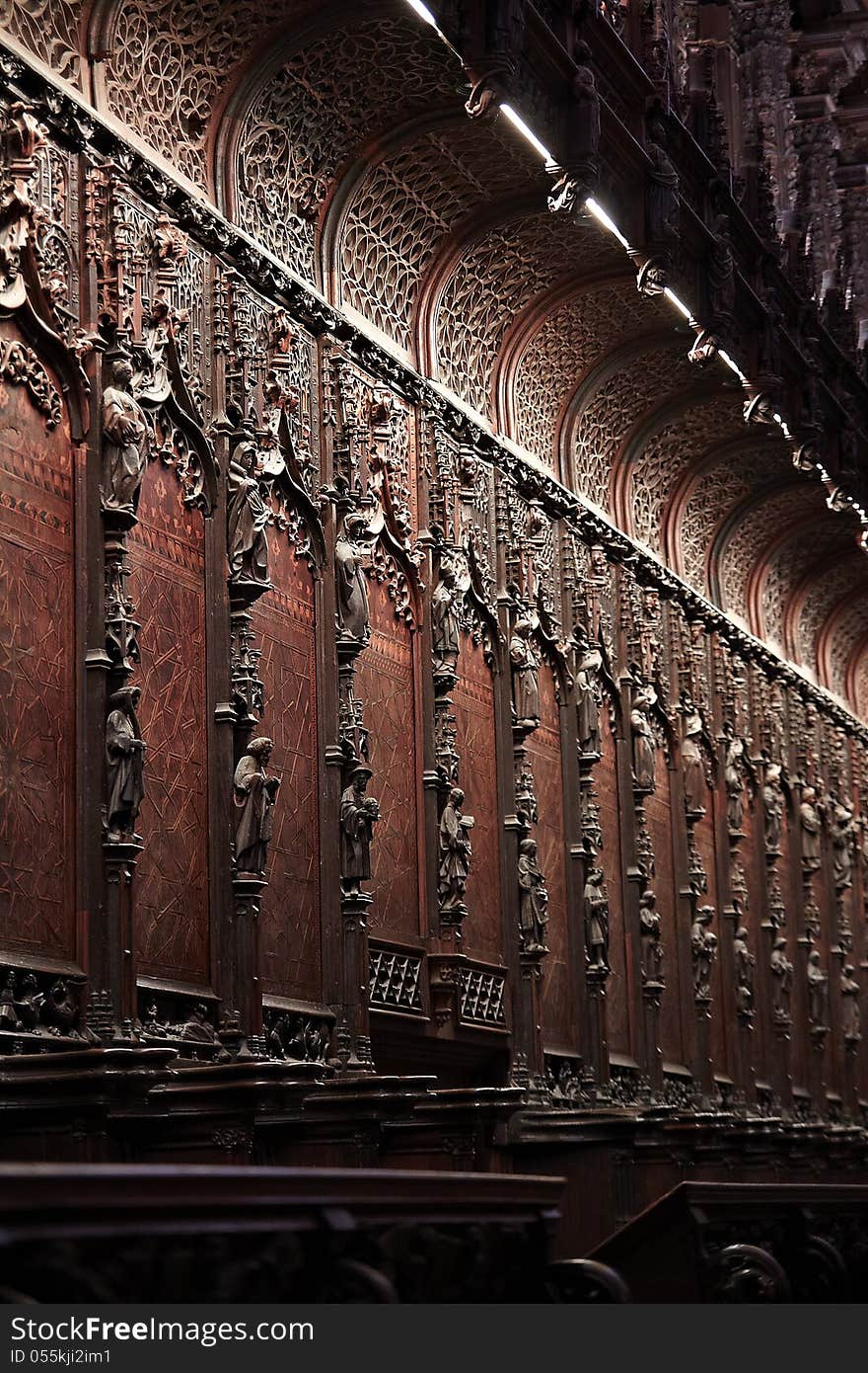 Seats the choir of the Cathedral of Seville. Seats the choir of the Cathedral of Seville