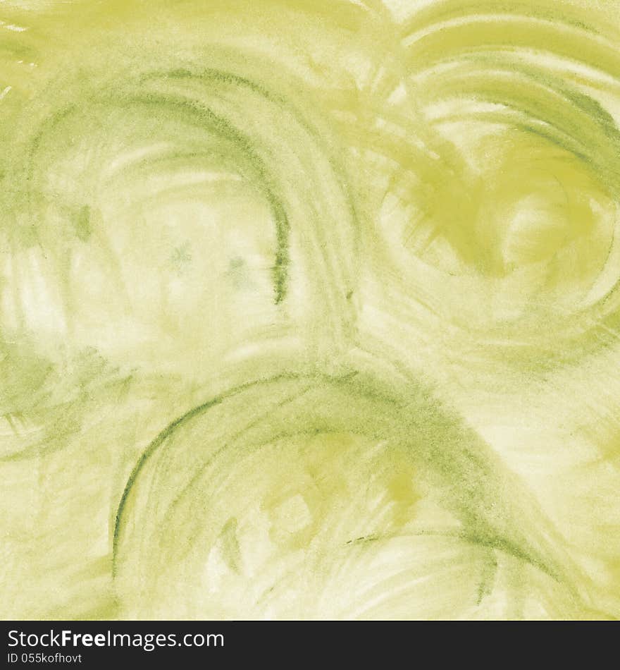 Painted scrapbook background with swirl strokes