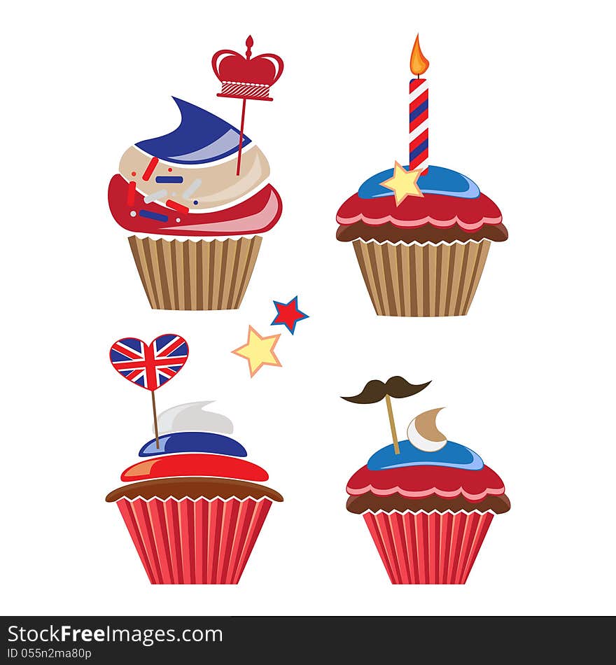 Cupcakes For United Kingdom Party