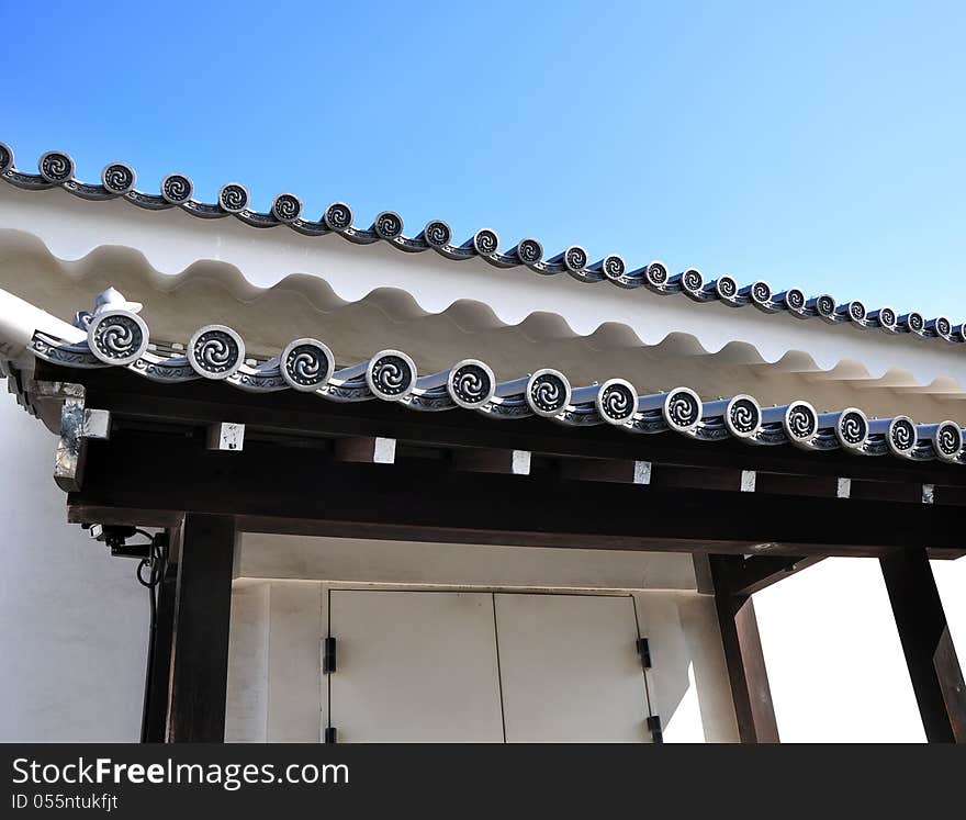 Ancient japanese architecture at Nijo castle, Kyoto, Japan. Ancient japanese architecture at Nijo castle, Kyoto, Japan