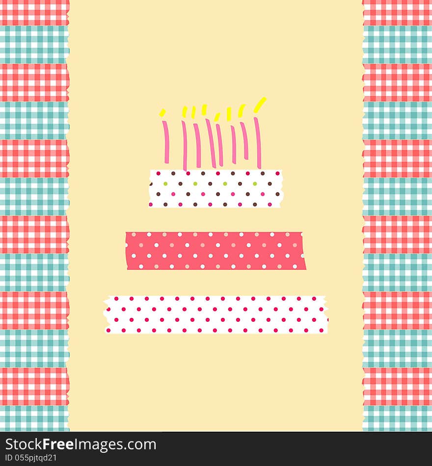 Birthday cake card