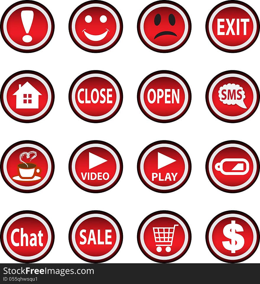 Set of icons.