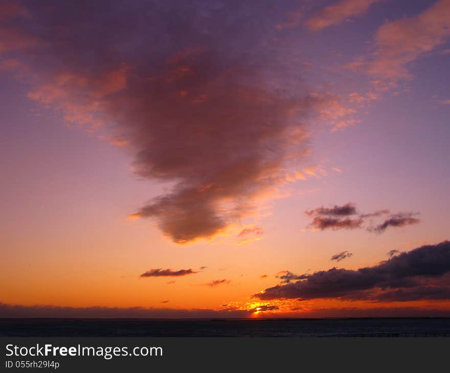 Sunrise Over Cape Cod On A Winter Morning