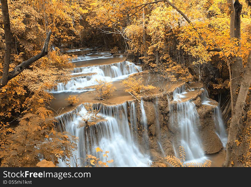 Autumn Waterfall in Thailand