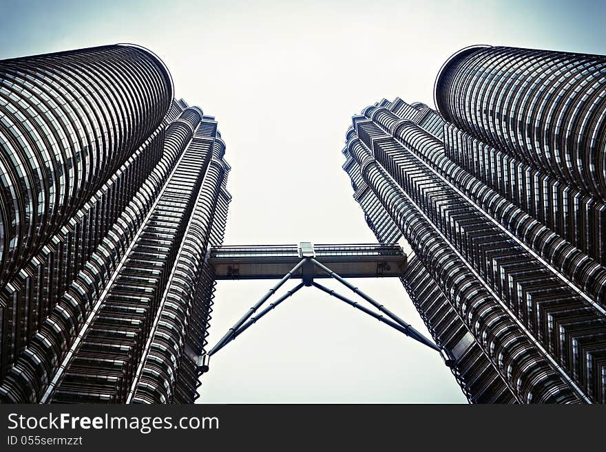 KUALA LUMPUR, MALAYSIA - DECEMBER 20: Petronas Twin Towers on December 20, 2010 in Kuala Lumpur, Malaysia. Petronas Towers were the tallest buildings in the world until 2004