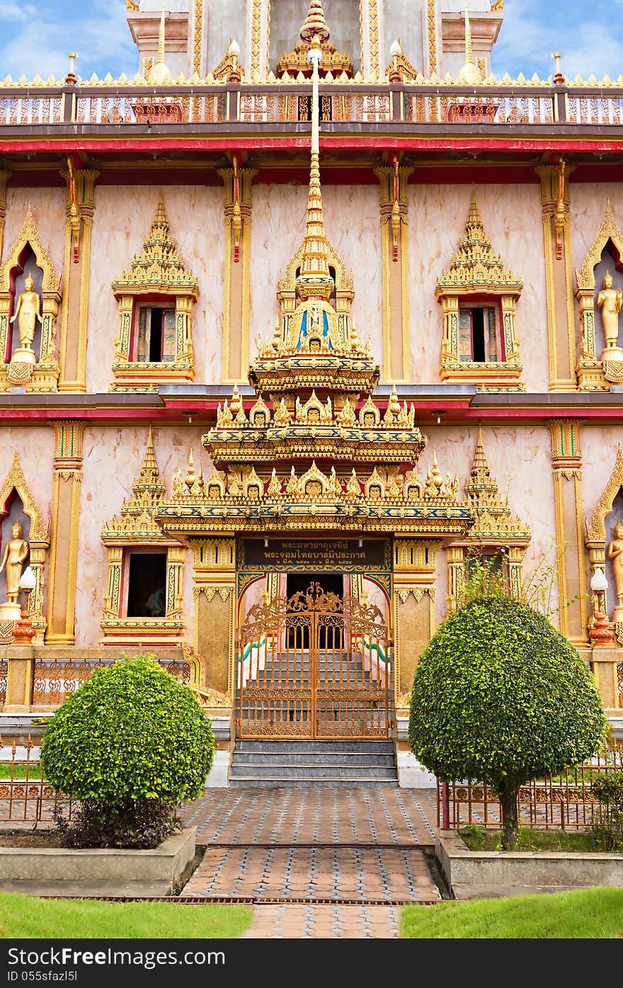 Entrance of Golden temple, Thailand