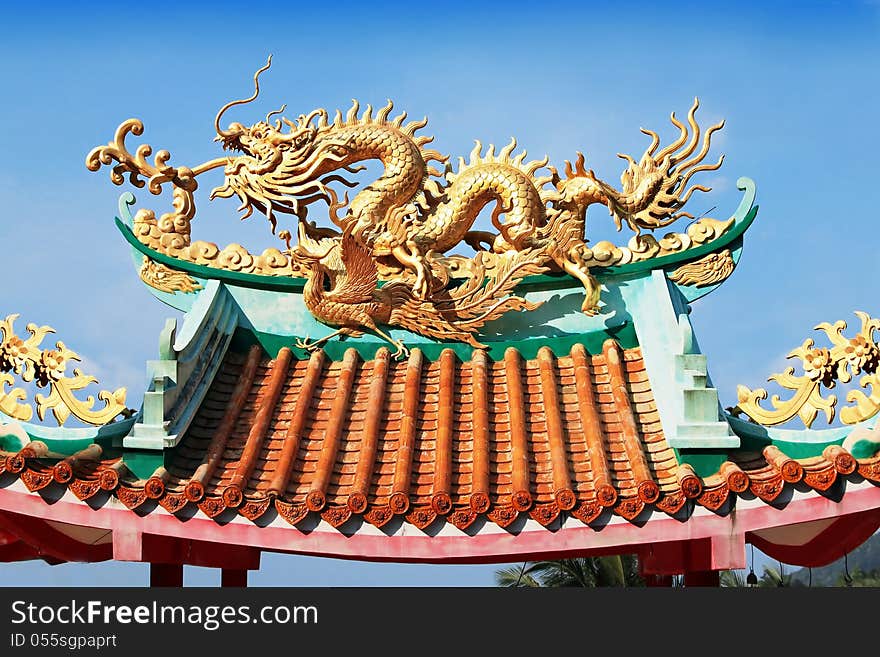 Dragon on temple